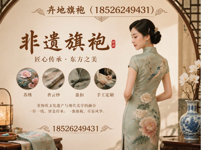天津新中式旗袍展示图