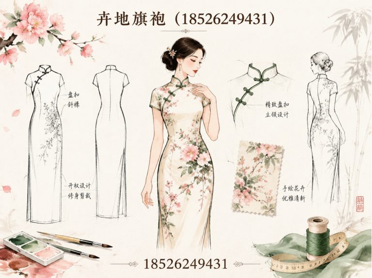 天津津派旗袍展示图